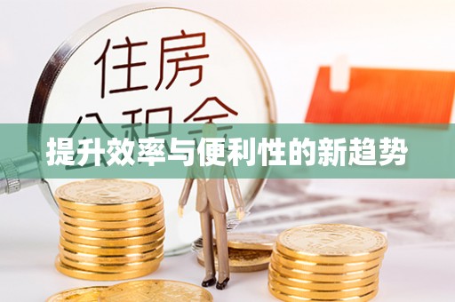 涟水提升效率与便利性的新趋势