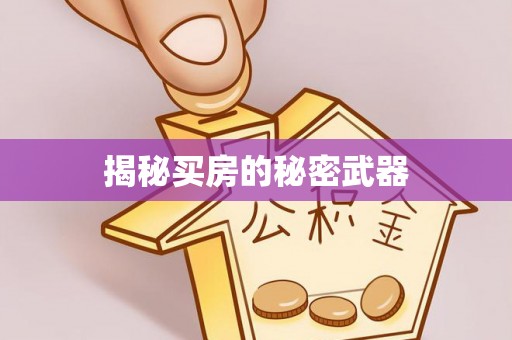 涟水揭秘买房的秘密武器