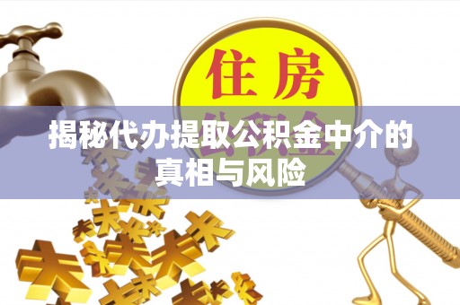 涟水揭秘代办提取公积金中介的真相与风险