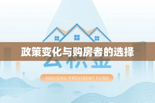 涟水政策变化与购房者的选择